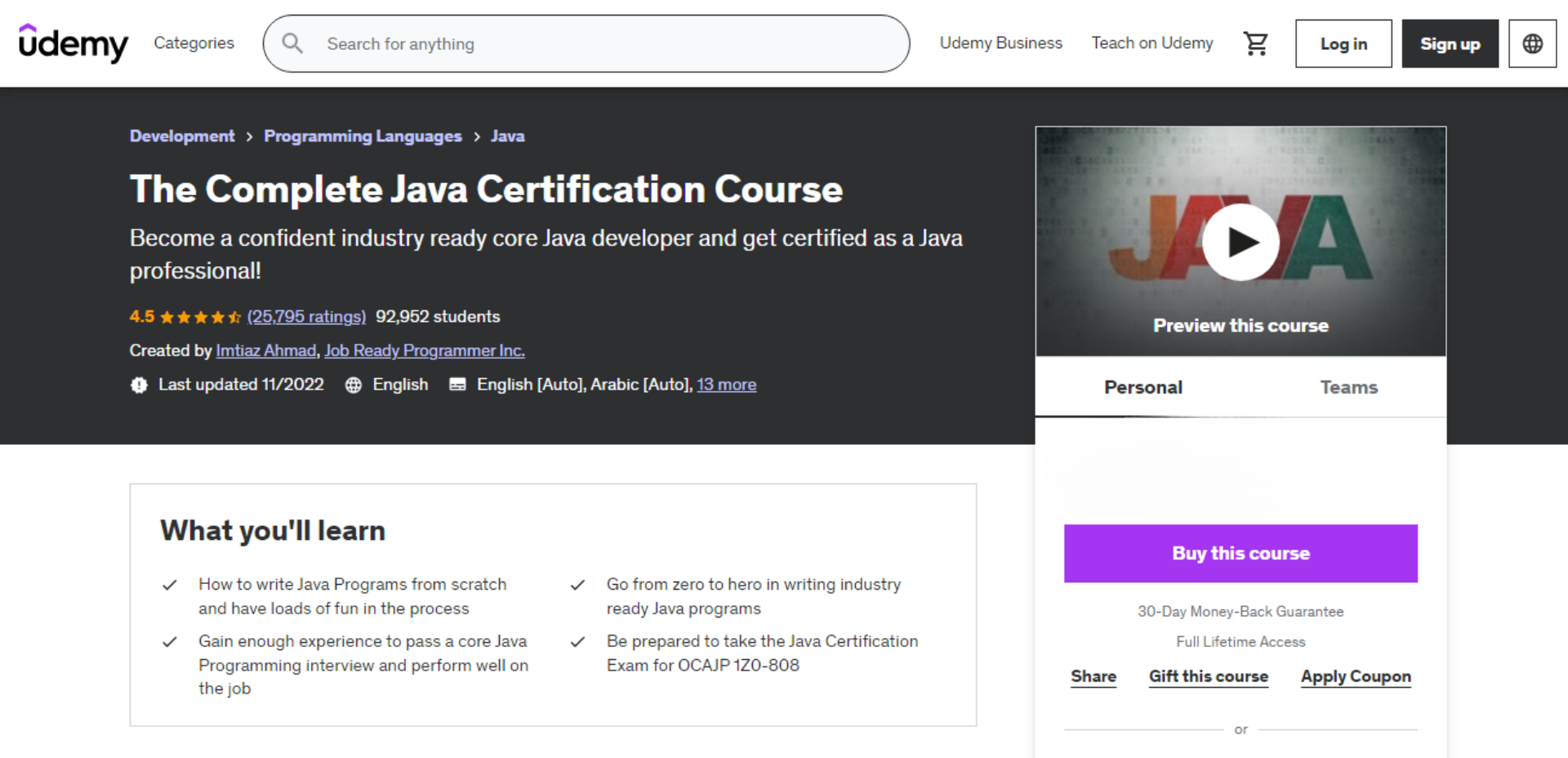 7 best & free Java courses online by Udemy in 2025 [July]