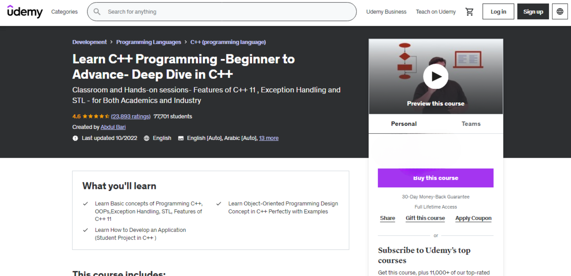 7 best & free C++ programming courses online by Udemy in 2024 [April]
